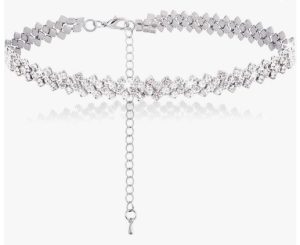 CETVLY Fake Faux Tennis Choker for Women