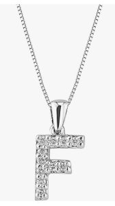 Diamond Wish 14k Gold Initial Pendant Necklace