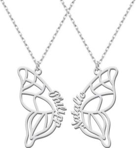 Dreamdecor Custom Best Friend Necklaces for 2