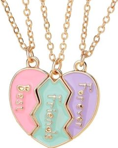 Elefezar Cheap BFF Necklace for 3