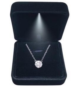 GBYAN Pendant Necklace Box with LED Light