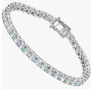 Gem's Beauty Moissanite Tennis Bracelet