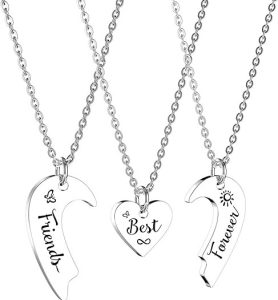 HOFOYA Best Friend Matching Necklaces for 3