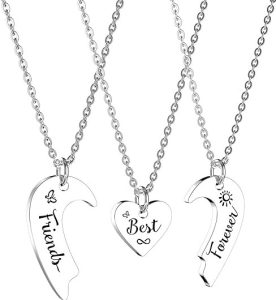HOFOYA Best Friends Forever Necklaces for 3