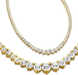 Houston Diamond District Tennis Necklace