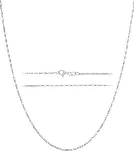 KISPER Solid 925 Sterling Silver Chain Necklace