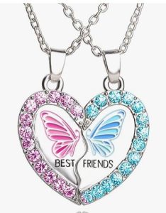 MJartoria Cute BFF Necklace for 2