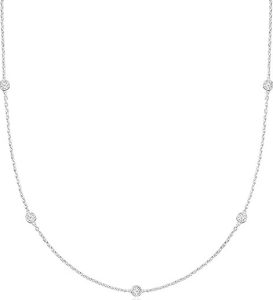 Ross-Simons Lab-Grown Diamond Station Necklace