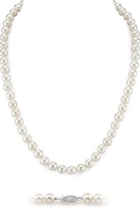 The Pearl Source Real Pearl Necklace