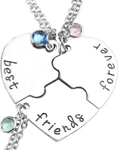 Top Plaza Best Friends Forever Necklaces for 3