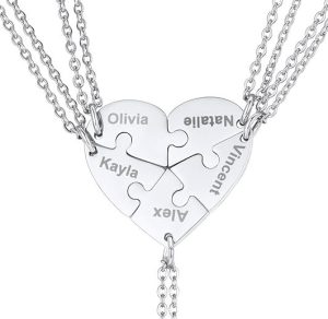 U7 Best Friend Necklaces for 5