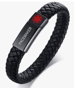 VNOX Braided Leather Cuff Bangle Bracelet