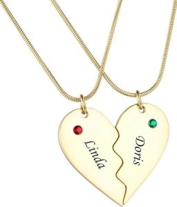 Valyria Personalized Friend Necklaces for 2
