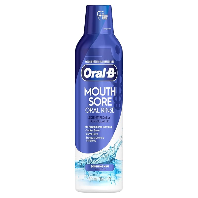 Oral-B Mouth Sore Special Care Mouthwash - Alcohol-Free Hydrogen Perox