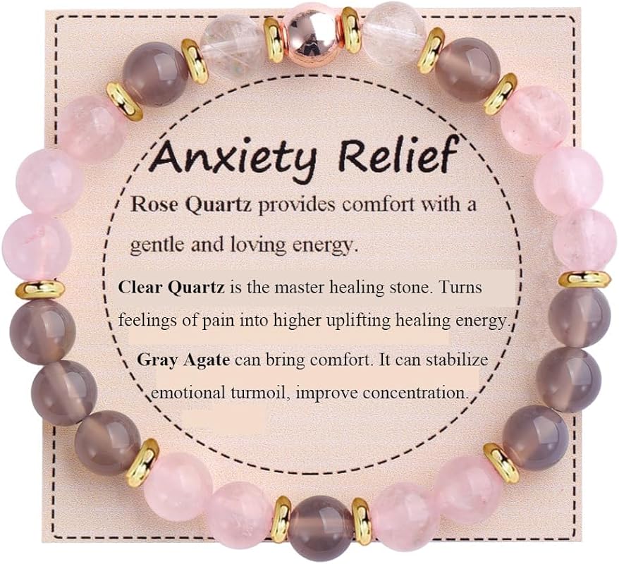 KSQS Healing Stone Bead Bracelet for Women Natural Gemstones Balance P