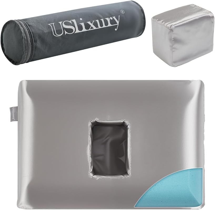 USlixury Soft Ear Piercing Pillow with Off-Center 4.7x3.2 Inch Hole an