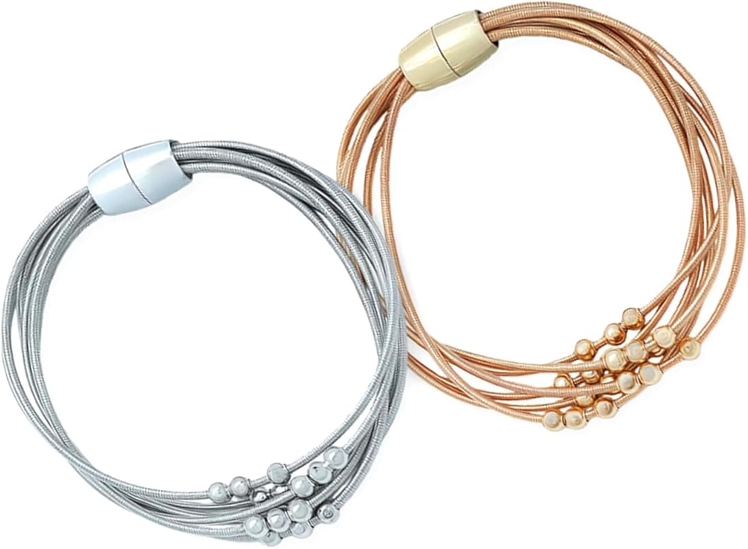 2-Pack Anti-Anxiety Spinning Fidget Bracelet Beads for Skin Picking Wo