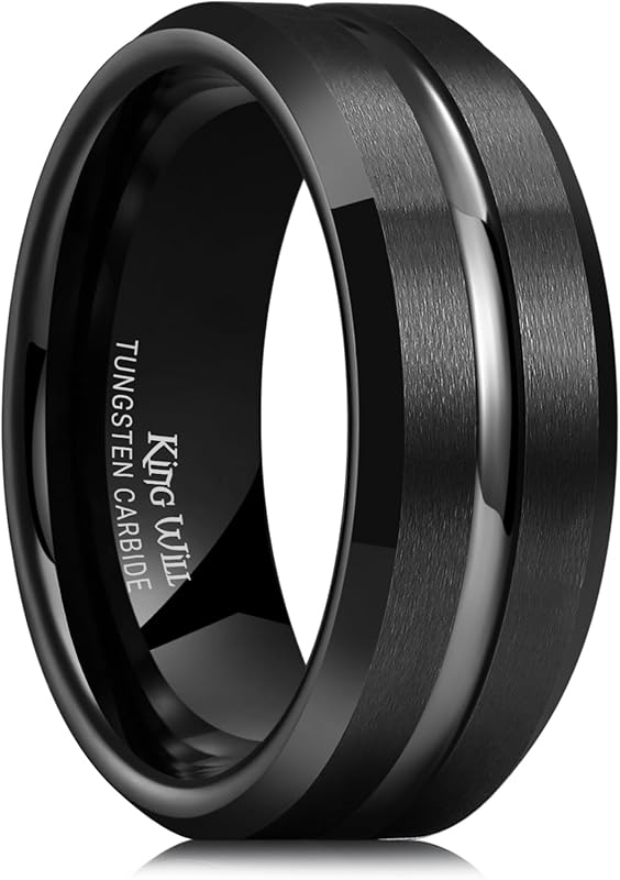 King Will Tungsten Carbide Wedding Ring for Men & Women – 6/8/10mm Mul