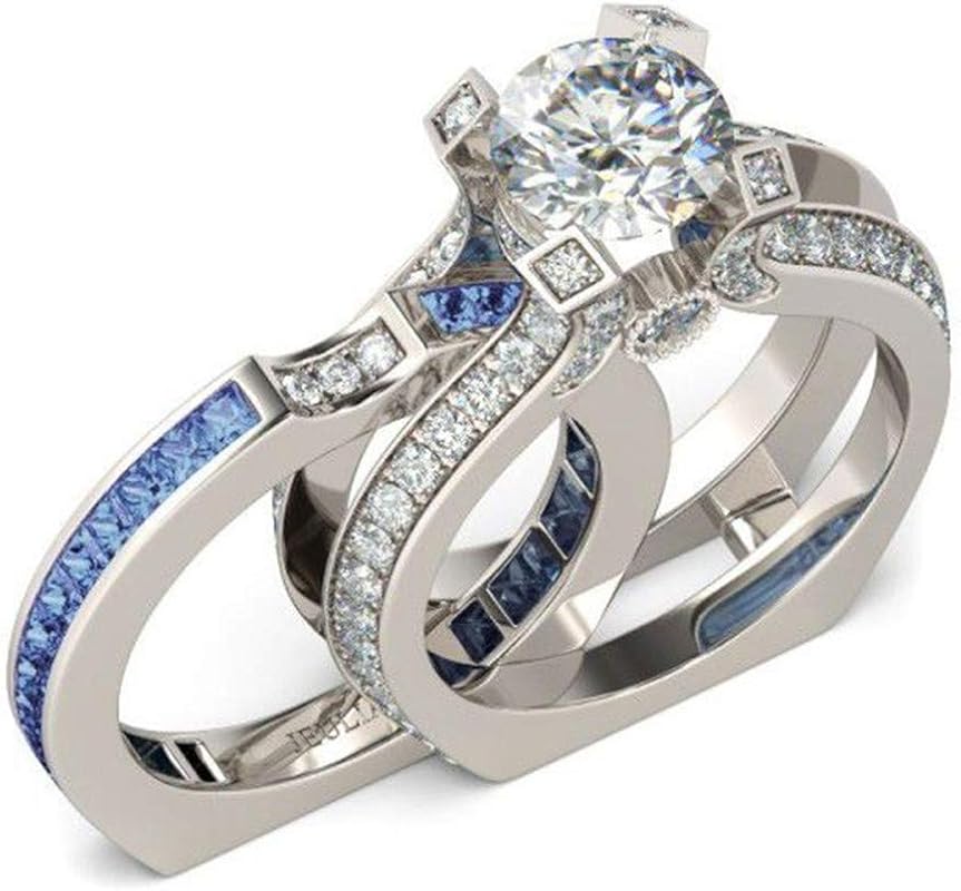 Jeulia Diamond Band Rings Set – Interchangeable Sterling Silver CZ Pro