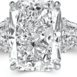 best wedding bands for radiant cut engagement ring