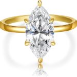 best wedding bands for marquise engagement ring
