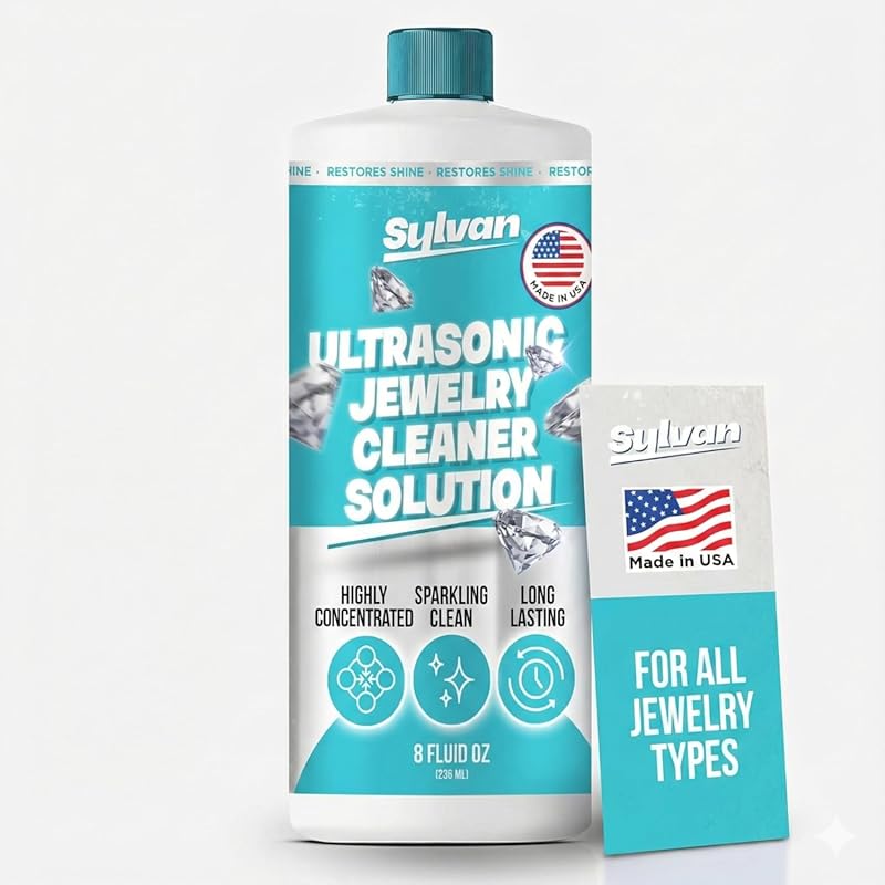 USA-Made Ultrasonic Jewelry Cleaner Solution Concentrate for All Machi