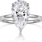 best wedding bands for pear shaped engagement ring