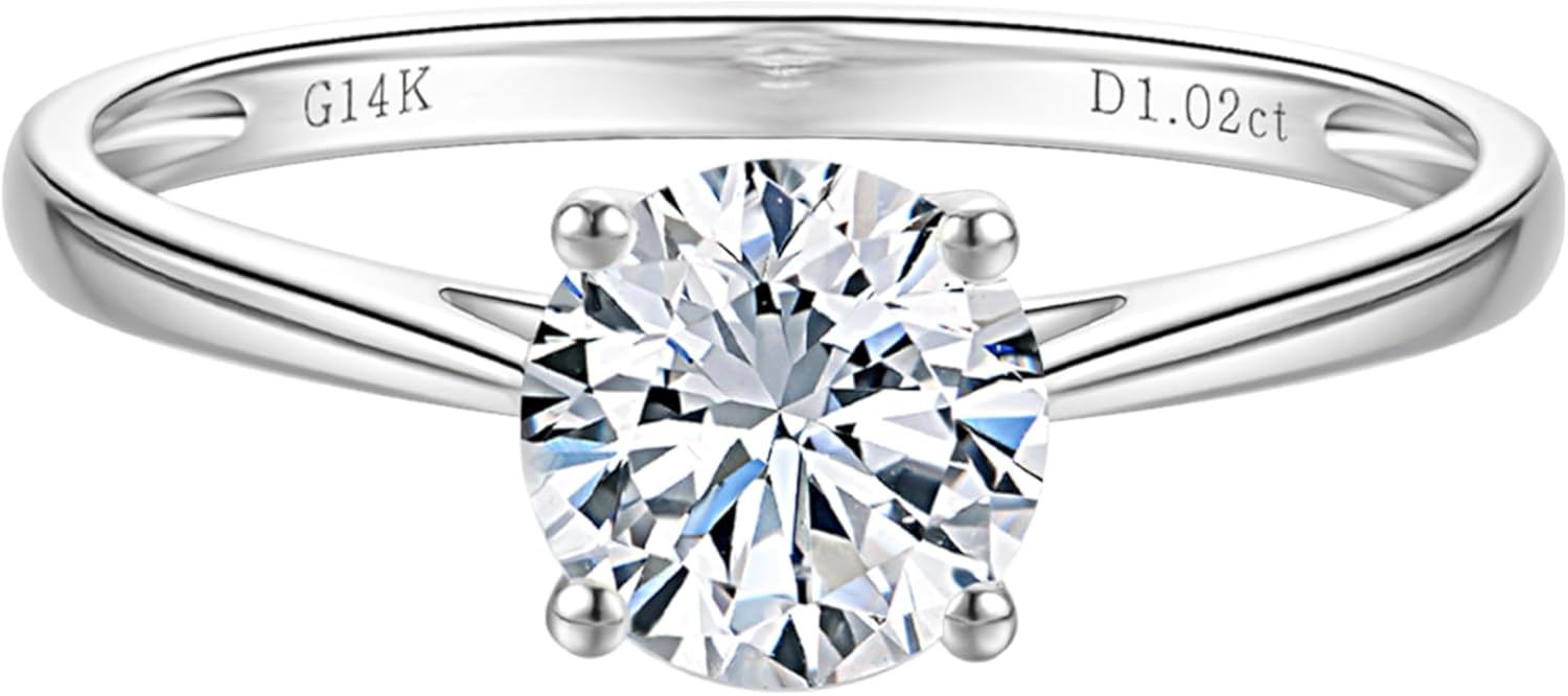 IGI Certified Lab Grown Diamond Solitaire Ring, D-F Color, VVS1-VS1 Cl