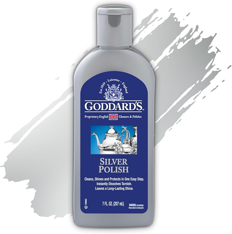 Goddard's Silver Polish Liquid & Cleaner, All-in-One Tarnish Remover f