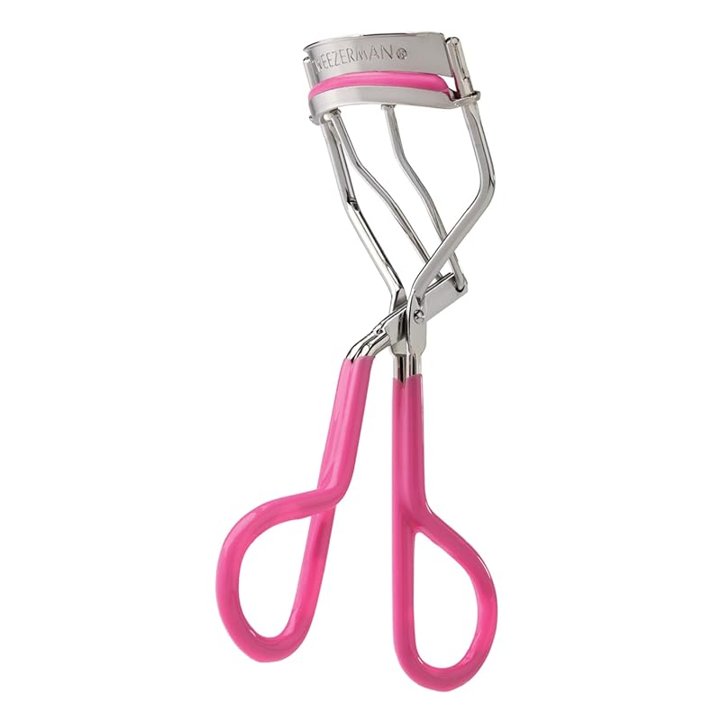 Tweezerman Neon Pink Comfort Grip Eyelash Curler – Universal Fit, Easy Curl for All Eye Shapes