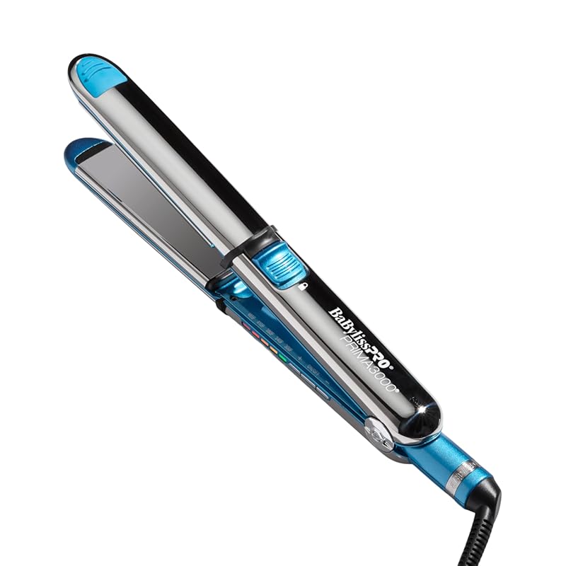 BaBylissPRO Nano Titanium Prima Ionic Hair Straightener, Professional 