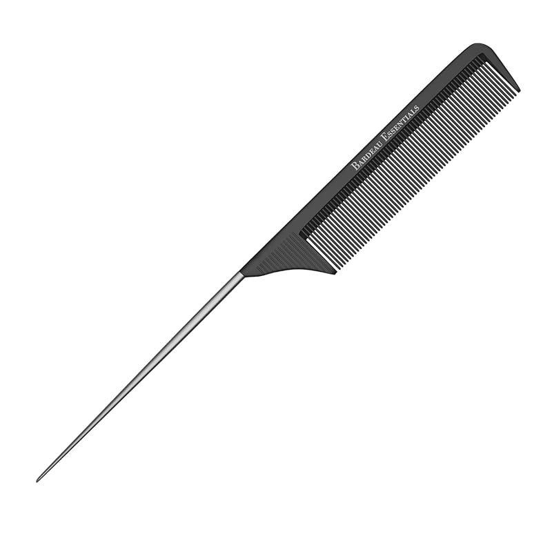 Professional 8.8 Inch Carbon Fiber & Stainless Steel Pintail Comb, Ant