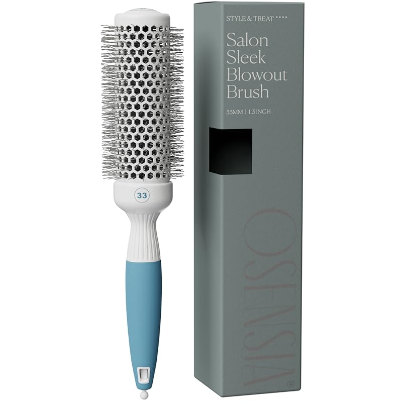Professional Small Round Ceramic Ionic Thermal Brush for Blow Drying -
