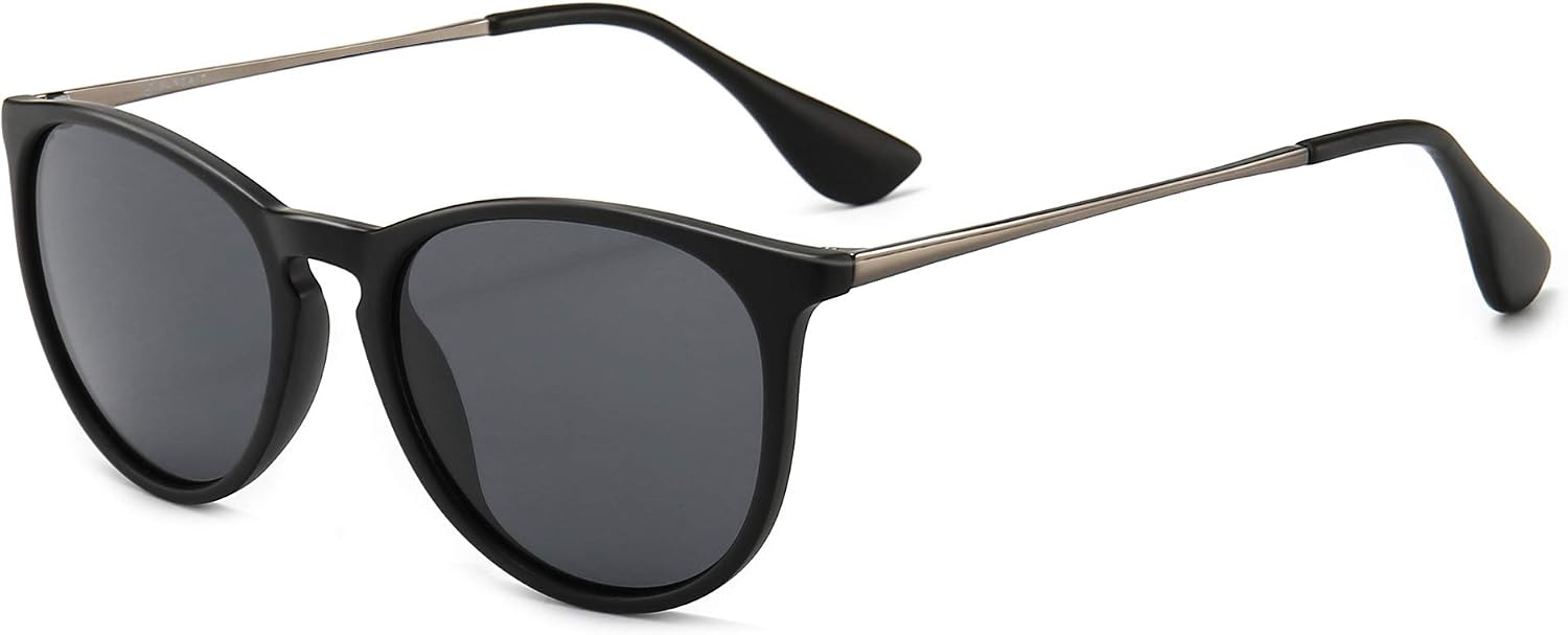 SUNGAIT Vintage Round Sunglasses for Women and Men in Classic Retro Tr