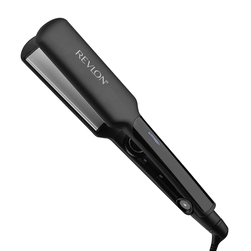 REVLON 2" Ceramic Coated Flat Iron Hair Straightener, Fast Heating for