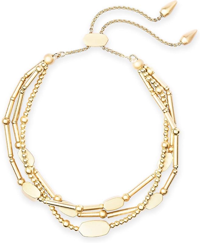 Kendra Scott Chantal Beaded Bracelet for Women, Elegant Gold-Tone Stat