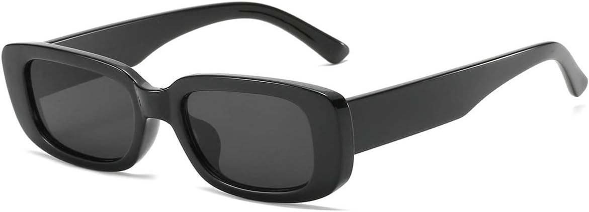 Dollger Rectangle Sunglasses for Women and Men - Trendy Retro Fashion 