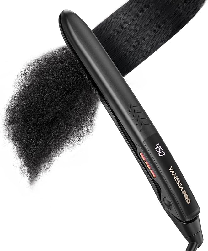 VANESSA PRO 1-inch Pure Titanium Flat Iron Hair Straightener for One-P