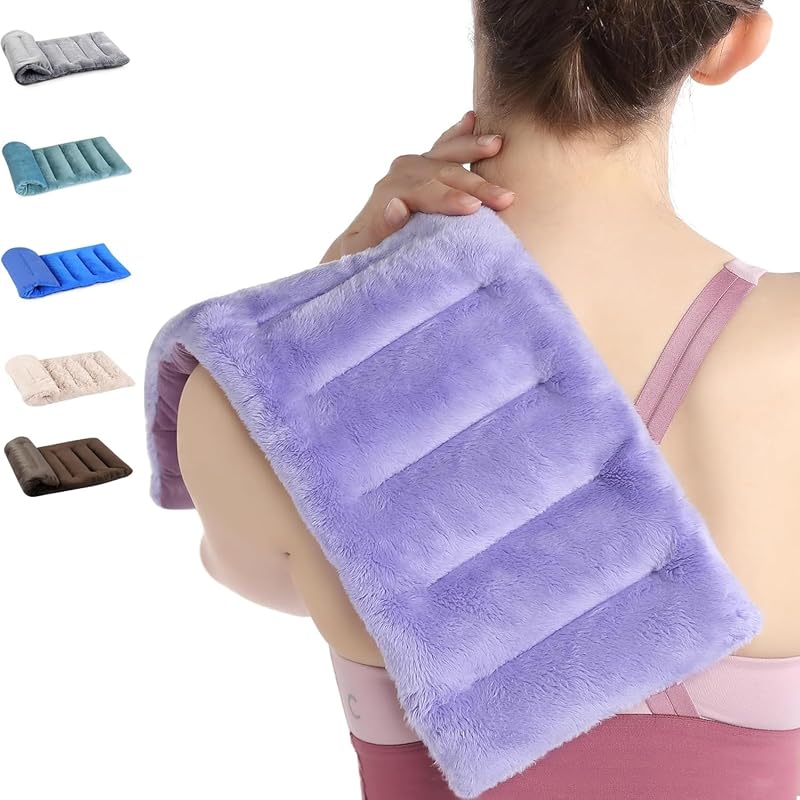 Microwavable Heating Pad with Washable Cover, 13x7 Inch Flaxseed Hot Pack