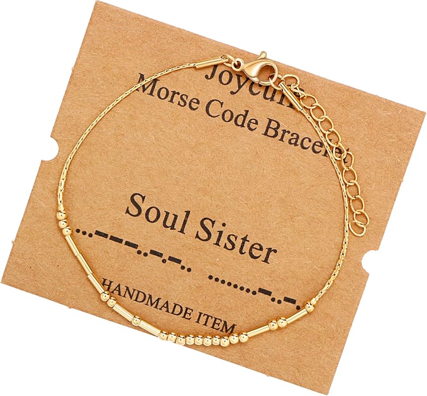 Morse Code Stainless Steel Bracelets – Inspirational Friendship Jewelr