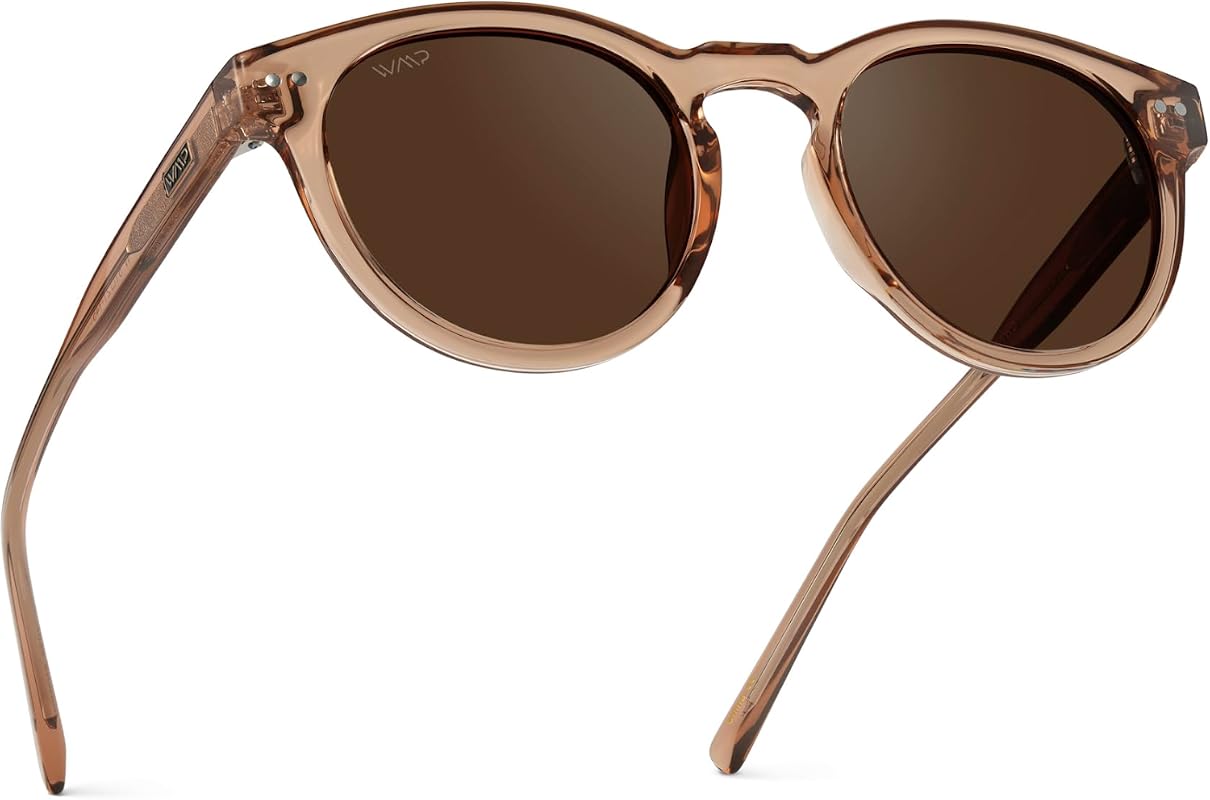 WearMe Pro Round Polarized Sunglasses for Women - Retro Classic UV400 