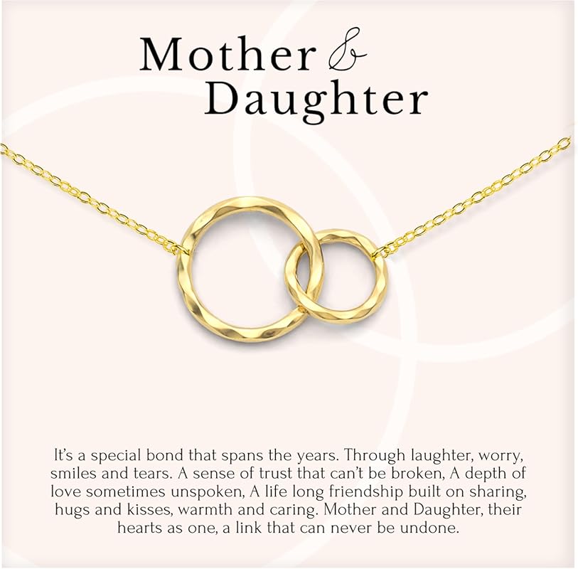 HOPE LOVE SHINE Mother Daughter Necklace - Premium Jewelry Gift with M