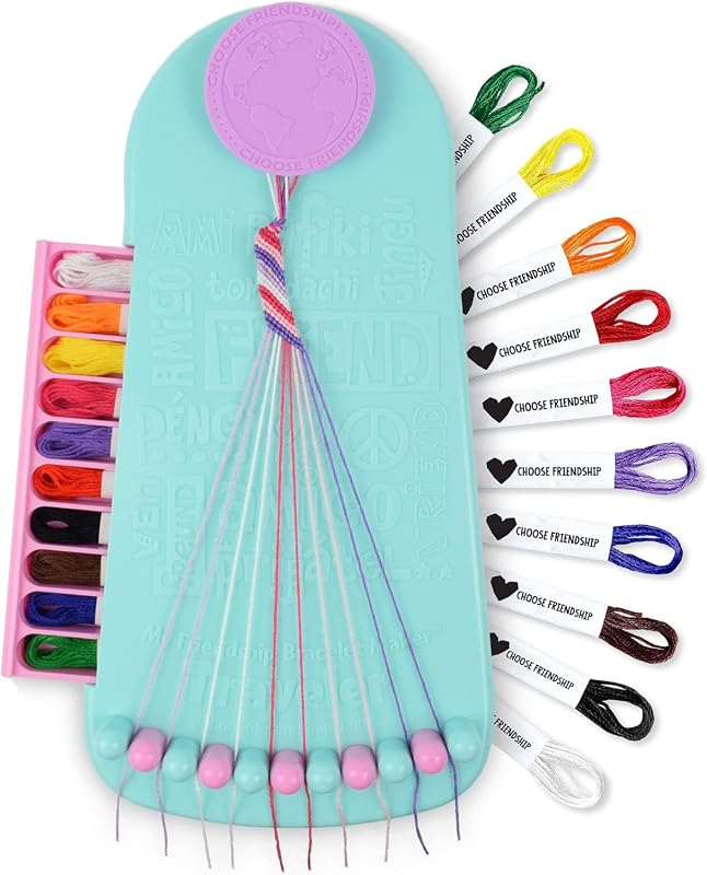 My Friendship Bracelet Maker Kit - 20 Pre-Cut Threads Makes Up to 8 Br