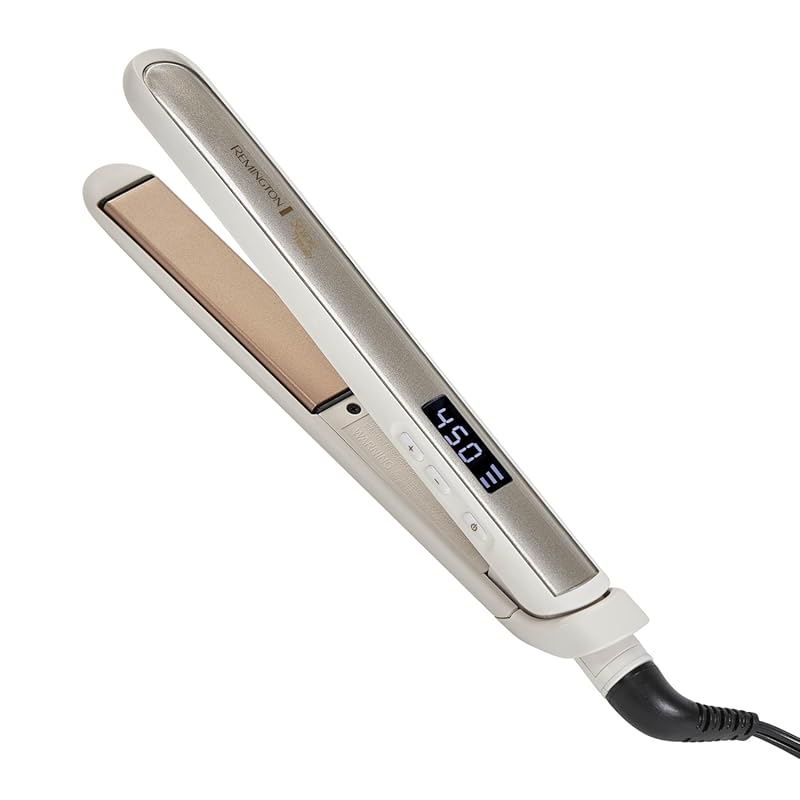 Remington Shine Therapy 1-inch Ceramic Flat Iron Hair Straightener, Ar
