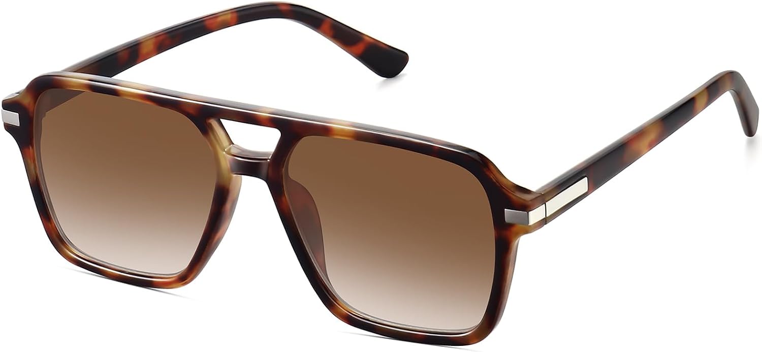 Retro Aviator Sunglasses for Women and Men - Trendy Classic 70s 80s 90