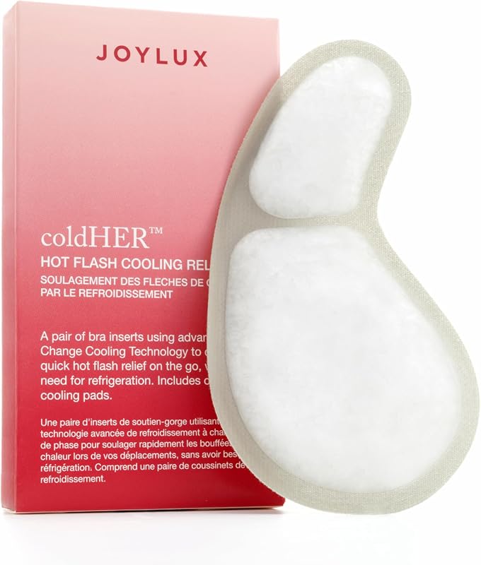 Joylux coldHER Cooling Bra Inserts for Hot Flash and Menopause Relief