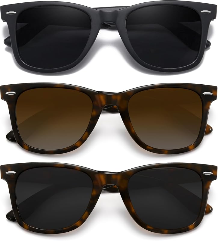 MEETSUN Retro Polarized Sunglasses for Women Men, Classic Mirror Lens 