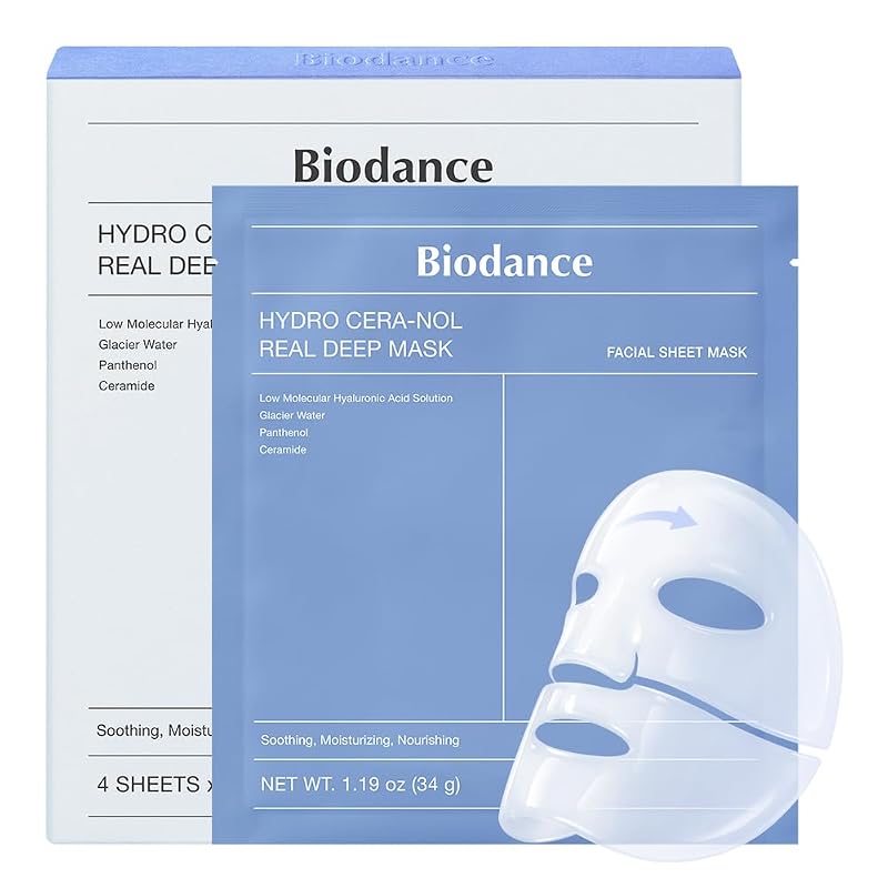 BIODANCE Hydro Cera-nol Real Deep Mask, Hydrating Overnight Hydrogel F