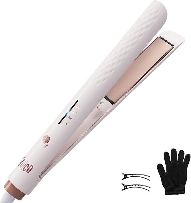 Quico Global Travel Hair Straightener, Fast Heating Ceramic Negative I