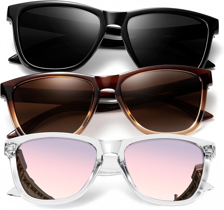 KALIYADI Women's Polarized Retro Sunglasses with UV Protection for Tra